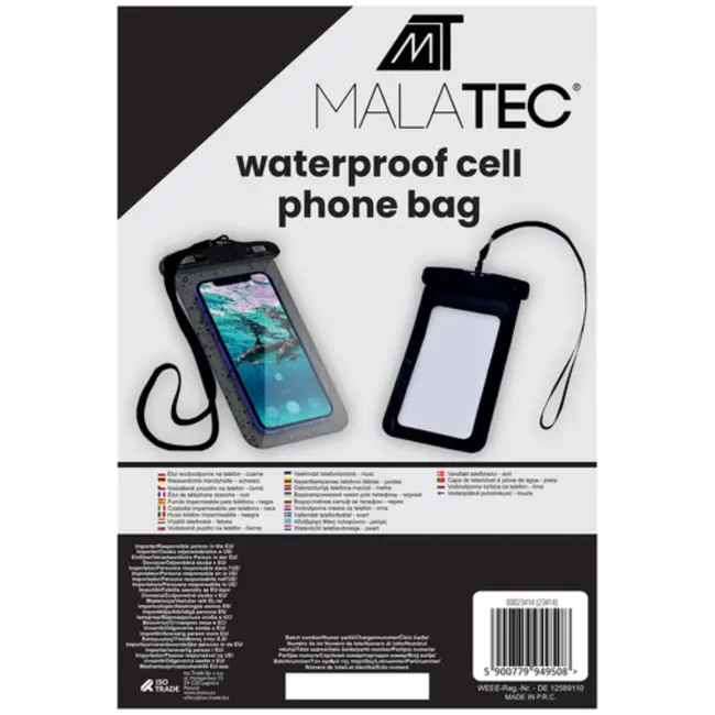 Malatec Telefoonhoes 7 inch - Water, Zand & Stofdicht - Universeel