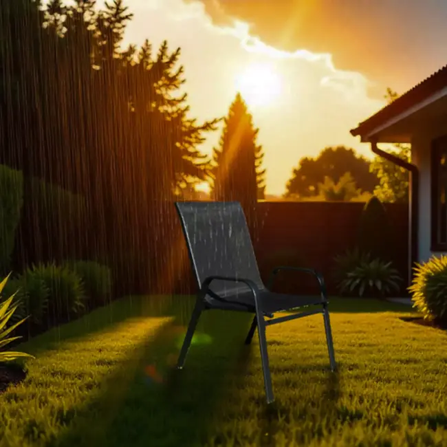 Gardlov Metalen Tuinstoelen Set - Weerbestendig & Stapelbaar