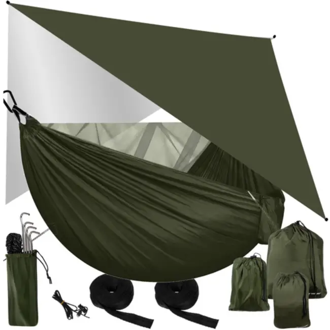 Trizand Outdoor Hangmat met Muskietennet en Tarp – tot 250 kg
