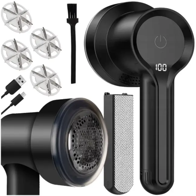 Ruhhy 2-in-1 stof- en Pluizenverwijderaar - 3 Standen - 4 Messen