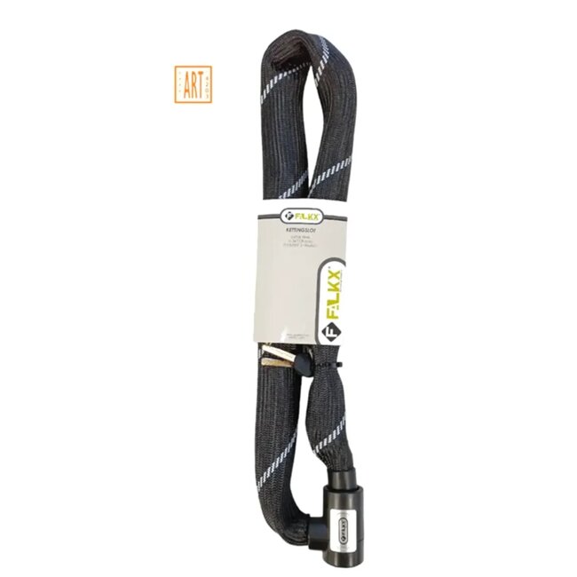 Falkx Viking kettingslot - 8.3 mm dikte - 1100 mm lengte - ART2 beveiliging - zwart