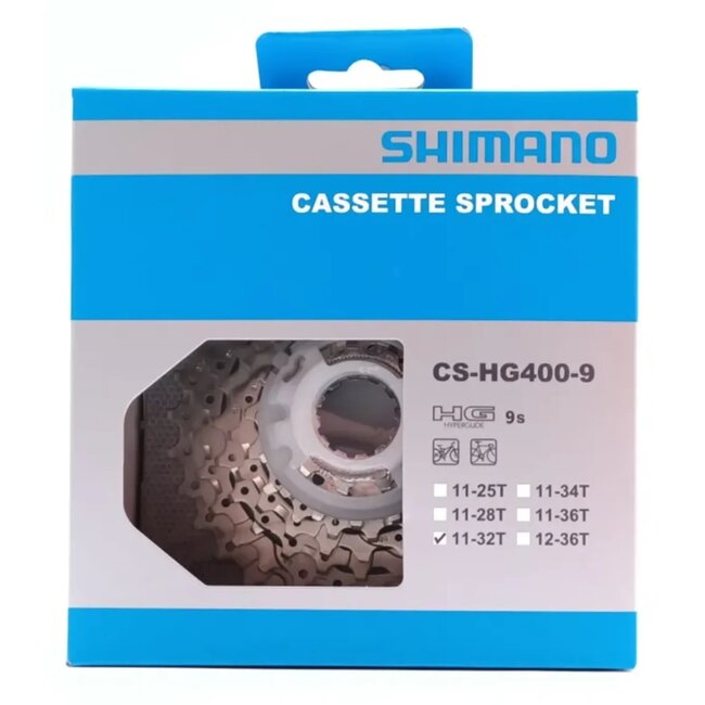 Shimano 9-speed cassette - duurzaam staal - 11-32T - zilver - voor ATB/MTB