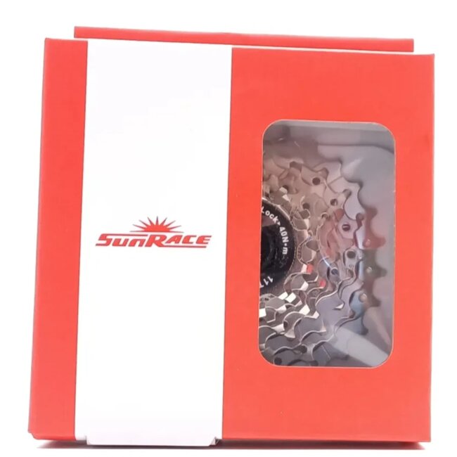 Sunrace 9-speed cassette - nikkel afwerking - 12-25T - 293 gram