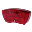 Ikzilight Achterlicht drager Junior - 3x LED - Reflector - Standlicht - Zichtbaar tot 700 meter - Rood