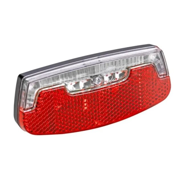 Ikzilight Achterlicht met 2xLED en batterij - Reflector - Standlicht - Zichtbaar tot 1000 meter