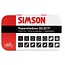 Simson Complete fietsreparatieset - 16 plakbeurten - Inclusief bandenlichters en ventiel