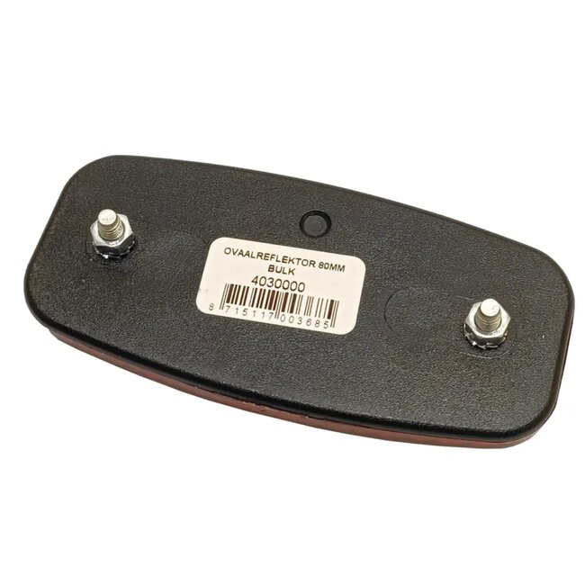 Spanninga Dragerreflector - 80mm - Verhoogde zichtbaarheid - Duurzaam materiaal - Zwart