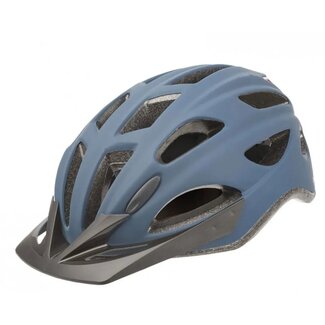 Polisport Fietshelm met ledverlichting - L - Denim mat - 17 ventilatieopeningen - EN 1078-norm