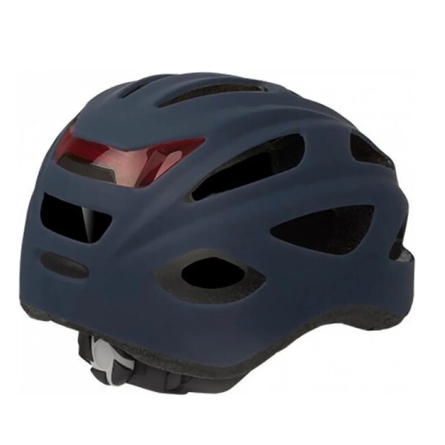 Polisport Fietshelm met ledverlichting - L - Denim mat - 17 ventilatieopeningen - EN 1078-norm