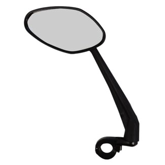 Falkx Fietsspiegel links - acryl glas - 13x6 cm - voor 22.2/25.4 mm sturen