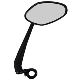 Falkx Fietsspiegel rechts - acryl glas 11x5 cm - verstelbare arm 21 cm - zwart