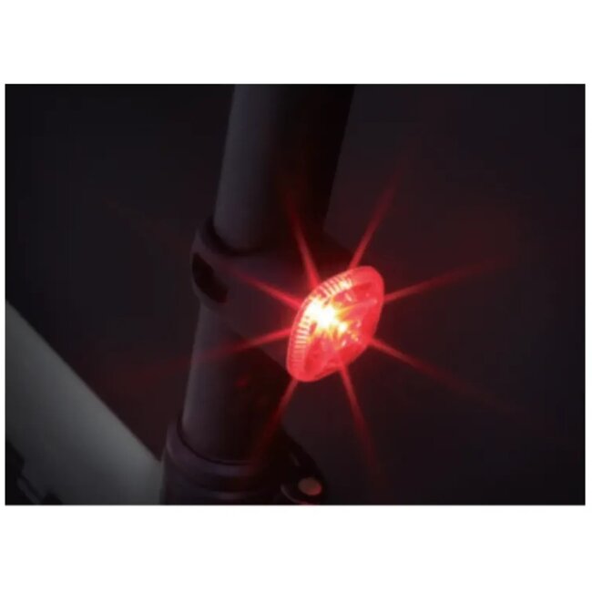 Falkx LED fietsverlichting set - siliconen - zwart - 100 lumen - 22.2-31.8 mm - incl. batterijen