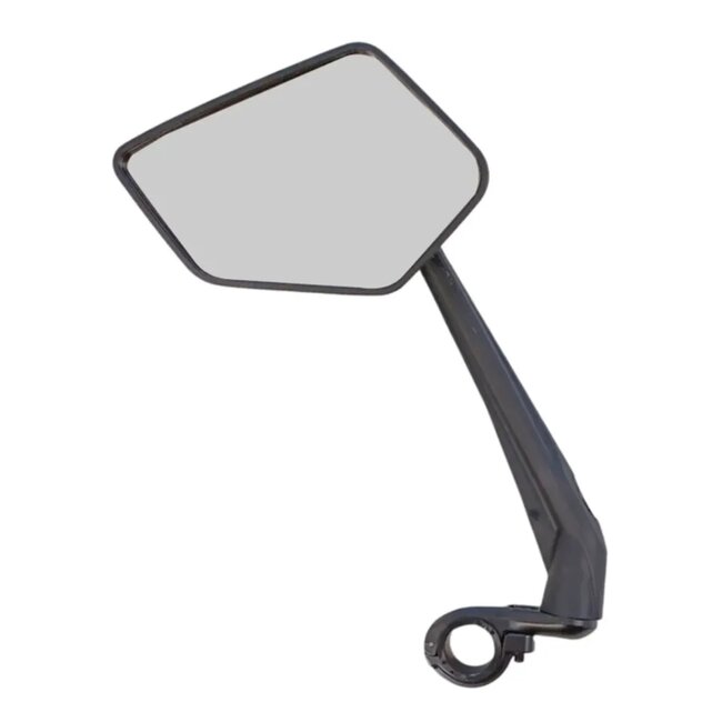 Falkx Linker fietsspiegel - acryl glas - 14x8.5 cm - verstelbare arm 21 cm