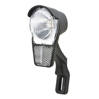 Spanninga Moderne LED-koplamp - geïntegreerde reflector - batterijvoeding - veelzijdige montage - 4 Lux - inclusief batterijen