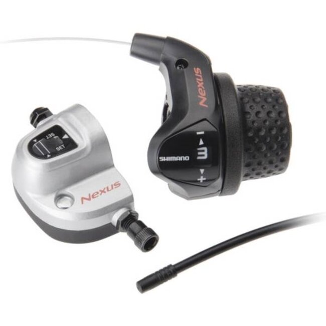 Shimano Revo shifter - 3 versnellingen - Twist-shift - Zwart - 1700 mm kabel