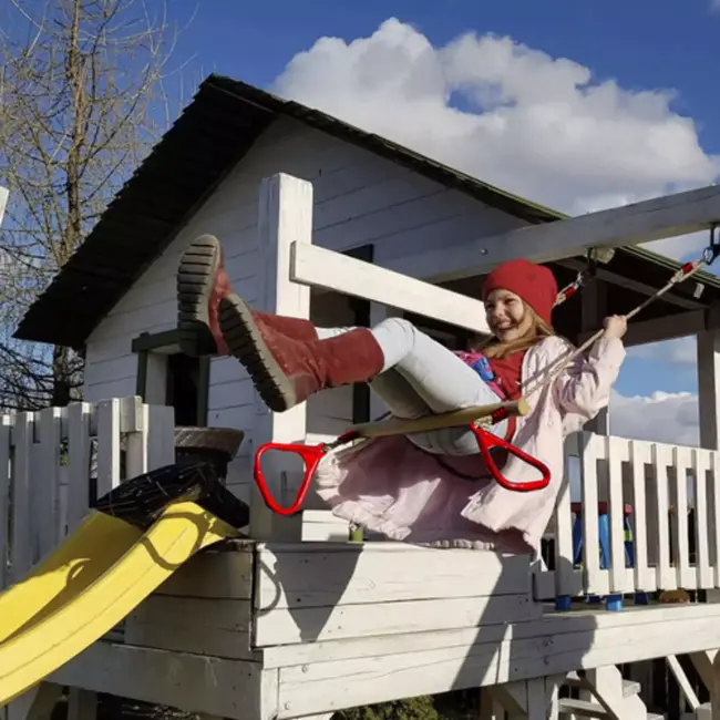 Kruzzel 2-in-1 schommel met Trapeze - Verstelbaar - 100kg draagkracht