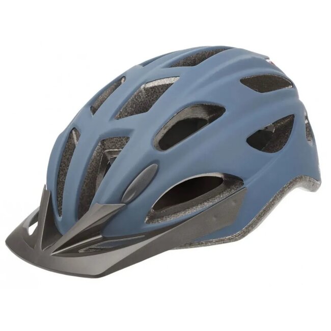 Polisport Stijlvolle stadshelm met LED-licht - Maat M - Denim matte - 17 ventilatieopeningen