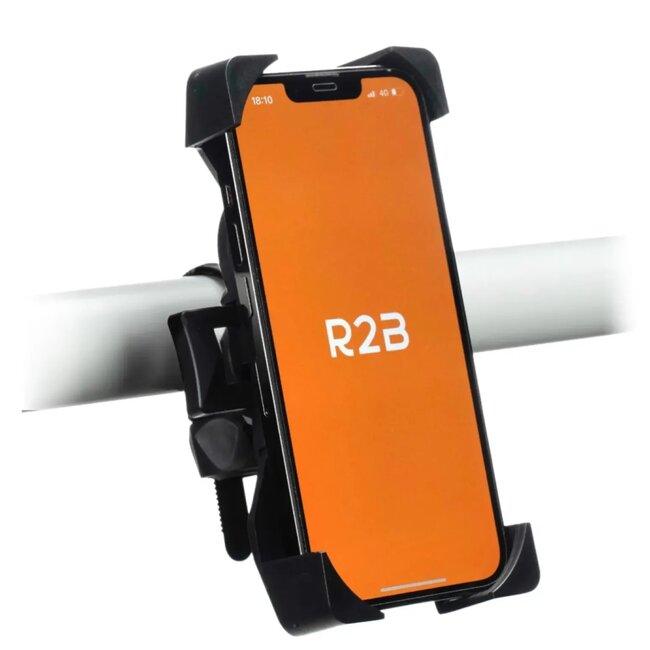 R2B Telefoonhouder - Universeel - Zwart - Voor 4-7,5 inch - Fietsmontage