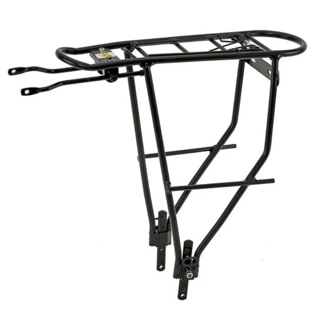 M-Wave Universele bagagedrager - zwart aluminium - verstelbaar - 24-29 inch - max 25 kg