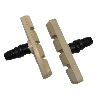 Falkx V-brake remblokken 70mm wit - Werkplaatsverpakking 25 paar