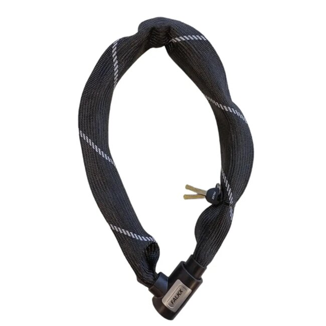 Falkx Viking kettingslot - ART2 gecertificeerd - 8.3 mm dik - 90 cm lang - zwart