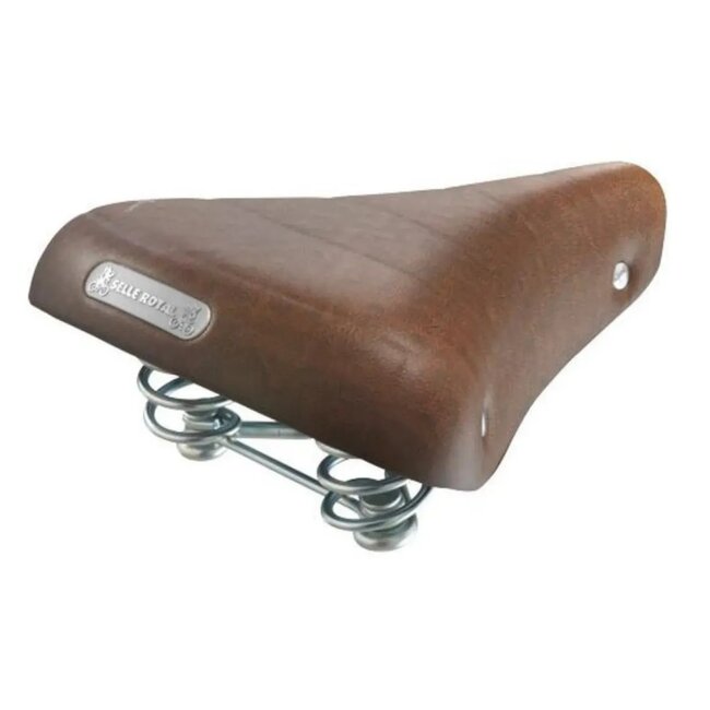 Selle Royal Vintage fietszadel - Klassiek ontwerp - Comfortabel Royal Gel - Bruin - Zonder strop