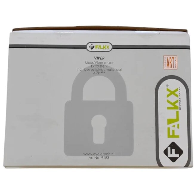 Falkx Vloeranker met 14mm gehard stalen oog - Inclusief bevestigingsbouten en montageinstructies