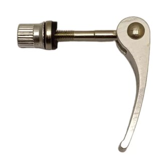 Falkx Zadelpen snelspanner - staal - zilver - 6x60 mm - snelle hoogteaanpassing