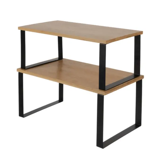 Ruhhy Bamboe Keukenrek – Set van 2 – Stapelbaar en Duurzaam