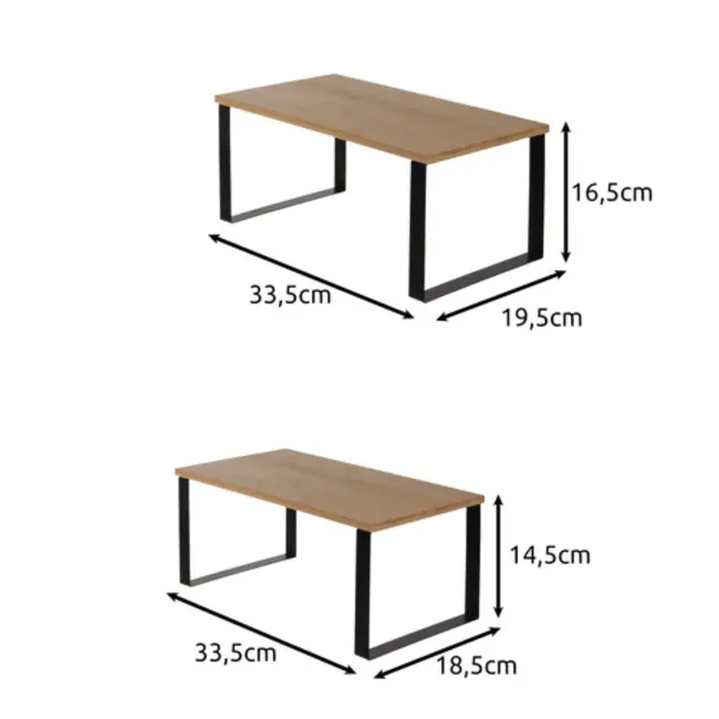 Ruhhy Bamboe Keukenrek – Set van 2 – Stapelbaar en Duurzaam
