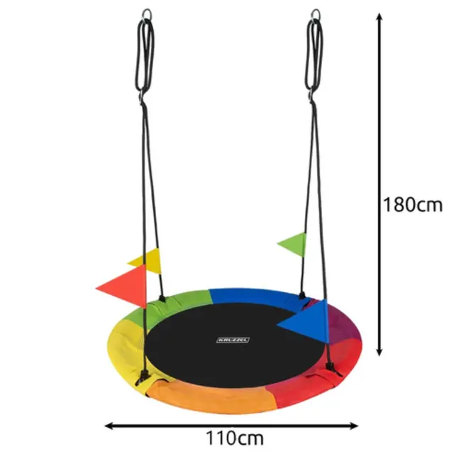 Kruzzel Nestschommel 110 cm – Comfortabel en Weerbestendig