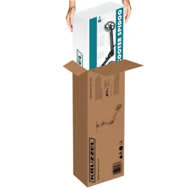 Kruzzel Kinderstep – Grijze Scooter met verstelbaar stuur