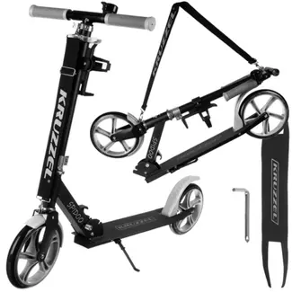Kruzzel Kinderstep – Grijze Scooter met verstelbaar stuur