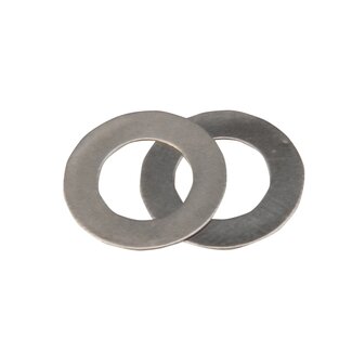 Triton Sluitringen voor vlak- en vandiktebank - slijtvast metaal - standaardmaat - zilverkleurig - 2 stuks - voor bevestiging