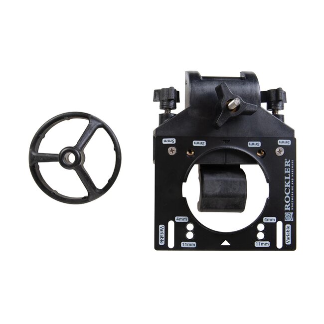 Rockler Scharnierboormal - aluminium en staal - rail 1,9 cm - grijs - 2 geleiders - precisie voor 35 mm potgaten in kastdeuren