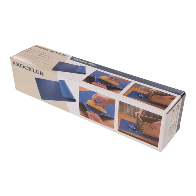 Rockler Werkmat - siliconen - hitte- en lijmbestendig, dubbelzijdig - 38,0 × 7,6 cm - oprolbaar voor soldeer- en lijmwerk