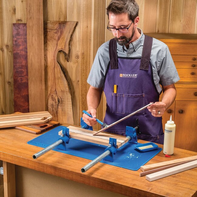 Rockler Werkmat - siliconen - hitte- en lijmbestendig, dubbelzijdig - 38,0 × 7,6 cm - oprolbaar voor soldeer- en lijmwerk