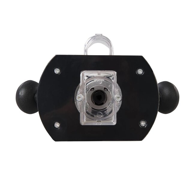 Silverline bovenfrees 1020 W met variabele snelheid en 40 mm invaldiepte - 1/4" en 8 mm spantang - geleider voor houtbewerking