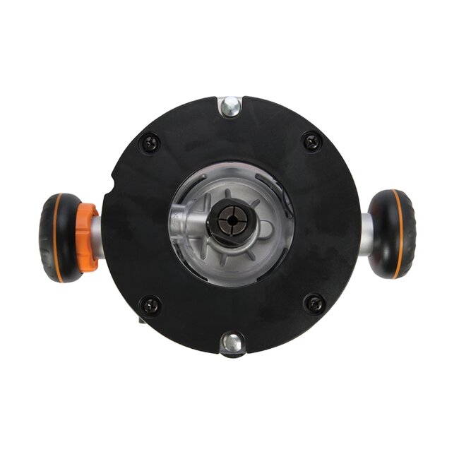 Triton Bovenfrees - metaal en kunststof - 1400 W, inval- en vaste modus - spantangen 6/8/12 mm - oranje - freestafel