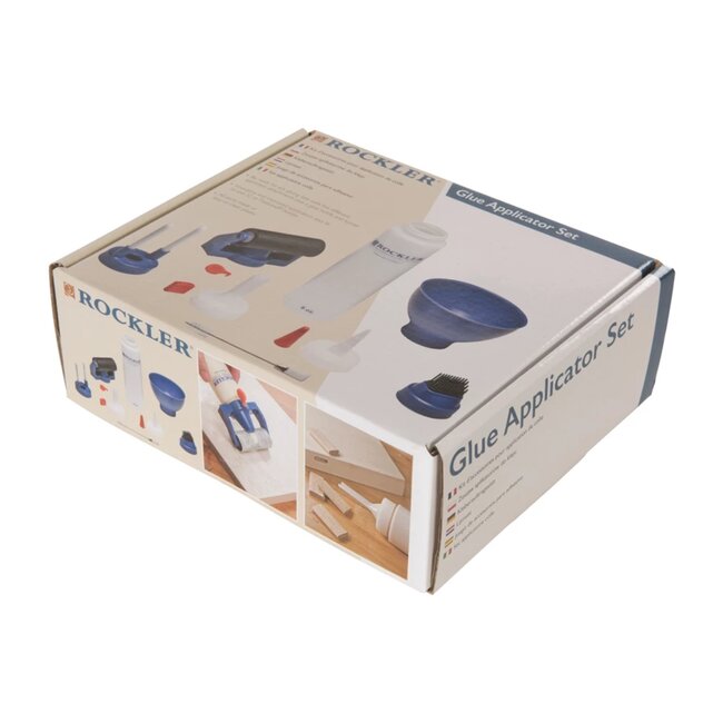 Rockler lijm aanbrengset - kunststof en siliconen - centreerhulp randverlijming - 29 mm - meerkleurig - 8-delig - houtbewerking