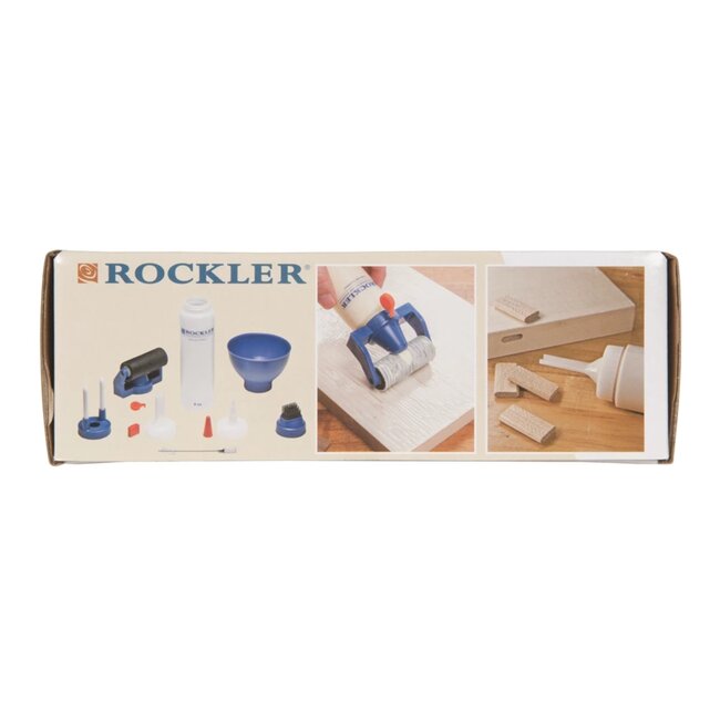 Rockler lijm aanbrengset - kunststof en siliconen - centreerhulp randverlijming - 29 mm - meerkleurig - 8-delig - houtbewerking