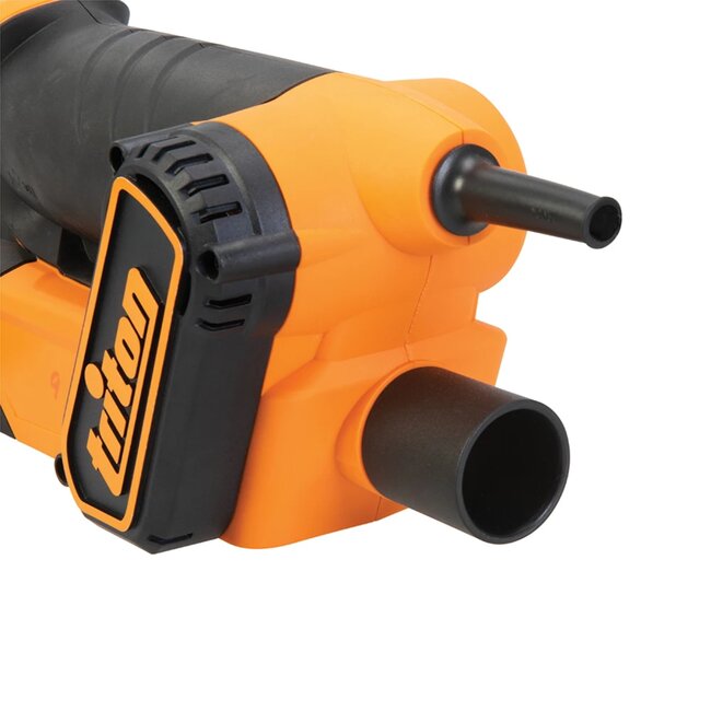 Triton Bandschuurmachine - metaal en kunststof - 450 W compact voor rand- en precisieschuren - 64 x 406 mm - grijs - randen