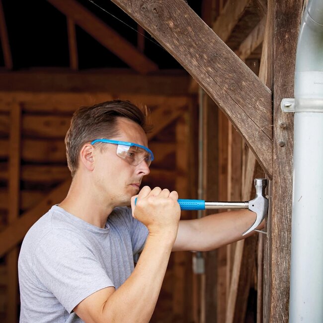 Silverline Klauwhamer - gesmeed stalen kop, verchroomde ronde schacht - antisliphandvat - zilver - spijkers slaan en verwijderen
