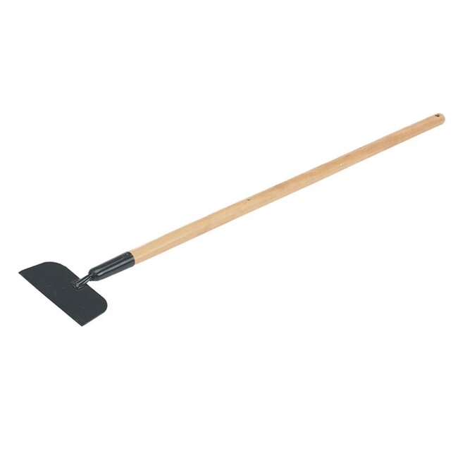 Silverline vloerkrabber - hout en staal - herslijpbaar mes, lange steel - 134 cm - houtkleur - voor lijm, verf en tegels
