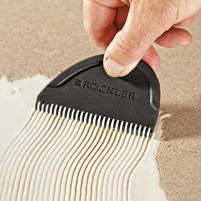 Rockler lijm aanbrengset - siliconen - nauwkeurig aanbrengen - borstel 17,8 cm, spatels 6,4/10,2 cm - 3-delig - houtlijm