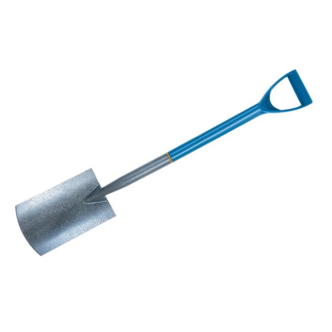 Silverline borderspade - 23 x 14 cm - gehard staal met epoxycoating - ergonomisch handvat - voor borders, planten en grondwerk