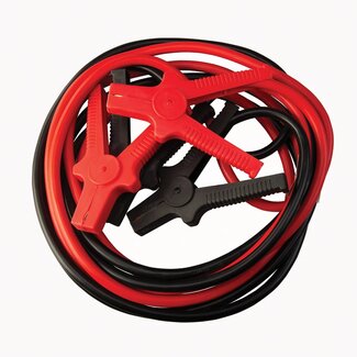 Silverline startkabelset - pvc-geisoleerde cca - starthulp 480 A, 38 mm2 - 4,5 m - rood/zwart - 2 stuks - auto en bestelwagen