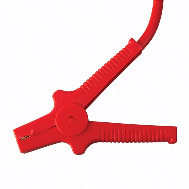 Silverline startkabelset - pvc-geisoleerde cca - starthulp 480 A, 38 mm2 - 4,5 m - rood/zwart - 2 stuks - auto en bestelwagen