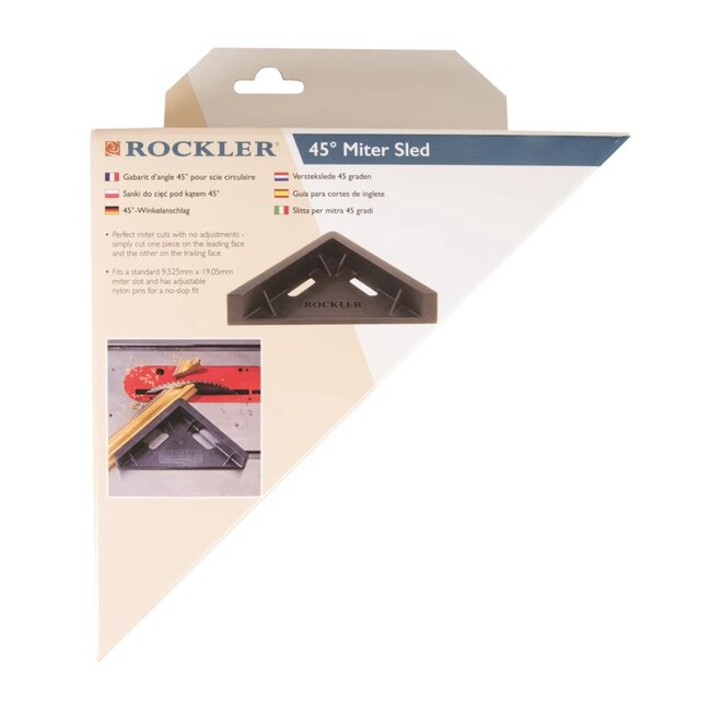 Rockler Verstekslede – Voor 45° Versteksneden – Voor 10 x 19 Sleuven