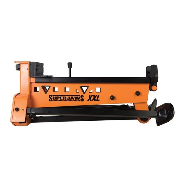 Triton Klemtafel - staal met poedercoating - voetbediend, 1000 kg klemkracht, bereik 100 cm - zwart - voor grote werkstukken